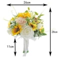 thumbnail image 1 of Langgg Bouquet de Roses Artificielles Romantiques pour Centres de Table de la Saint-Valentin, 1 of 9