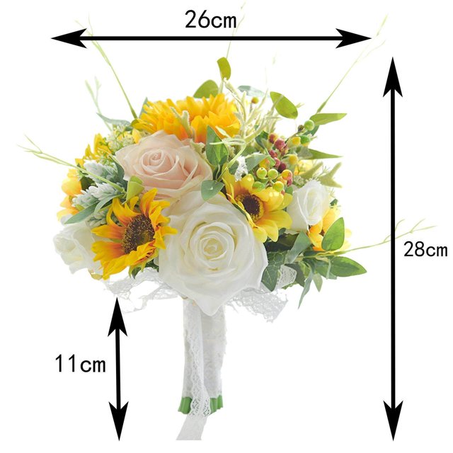 Langgg Bouquet de Roses Artificielles Romantiques pour Centres de Table de la Saint-Valentin