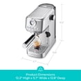 thumbnail image 2 of CASABREWS 3700Gense, 20 Bar Espresso Machine and Coffee Maker with Milk Frother, Silver, 2 of 10