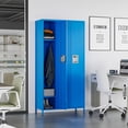 thumbnail image 6 of Fesbos Locker, Metal Locker for Employees, Large Steel Storage Locker Cabinet-3 Doors Lockers Organizers for School Gym Home Office Staff,Unassembled, 6 of 6