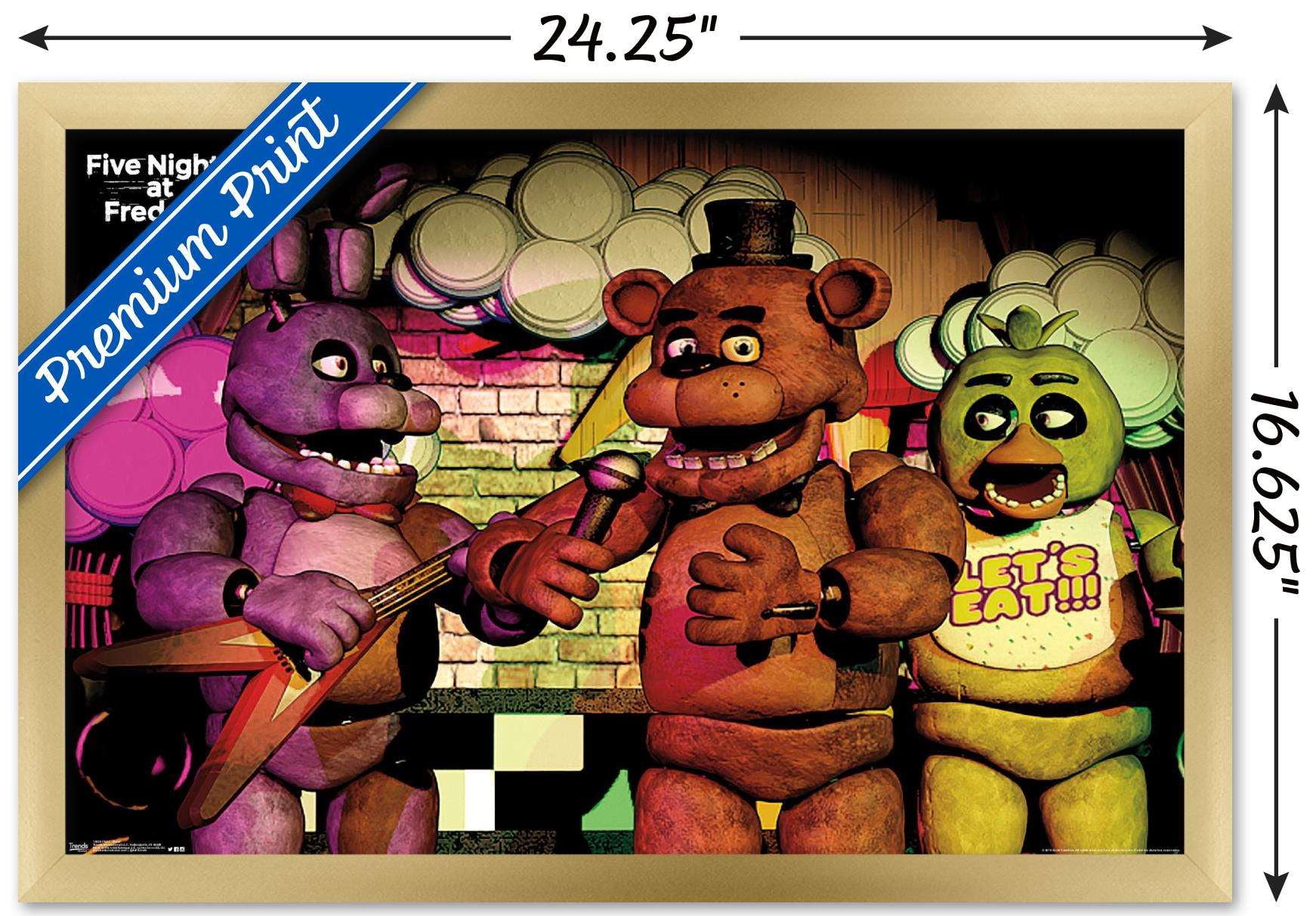 Five Nights at Freddy's - Band Wall Poster, 14.725" x 22.375", Framed
