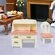 thumbnail image 5 of Escritorio de Moderno Y Creativo con Taburete, Modelo de Muebles para de 16cm, Accesorios coración, de Cumpleaños para Niñ Blanco rosa Yotijar escritorio de la casa de muñecas, 5 of 10
