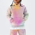thumbnail image 2 of Mercatoo Girls Trendy Tie Dye Hoodies Teens Oversized 𝐇ooded Sweatshirts Cute Rainbow Long Sleeve Fall Winter School Hoodie, 2 of 7