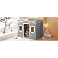 thumbnail image 5 of Full Size Gray+White Loft Bed with Ladder - Solid Pine Wood|Stable, 5 of 16