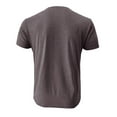 thumbnail image 3 of Men's Spring Summer Retro T-Shirt - Business Casual Travel Buttons O Neck Solid Short Sleeve, 3 of 5