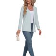 thumbnail image 3 of PINKSIR Women's UPF50 Lightweight Open Front Casual Cardigan Long Sleeve with Pockets, S-XL, 3 of 4
