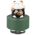 thumbnail image 1 of Music Box Round Shape Fortune Cat Style Pleasing Melody Exquisite Durable Kids Musical Box for Kids Family Office Black Fortune Cat, 1 of 5