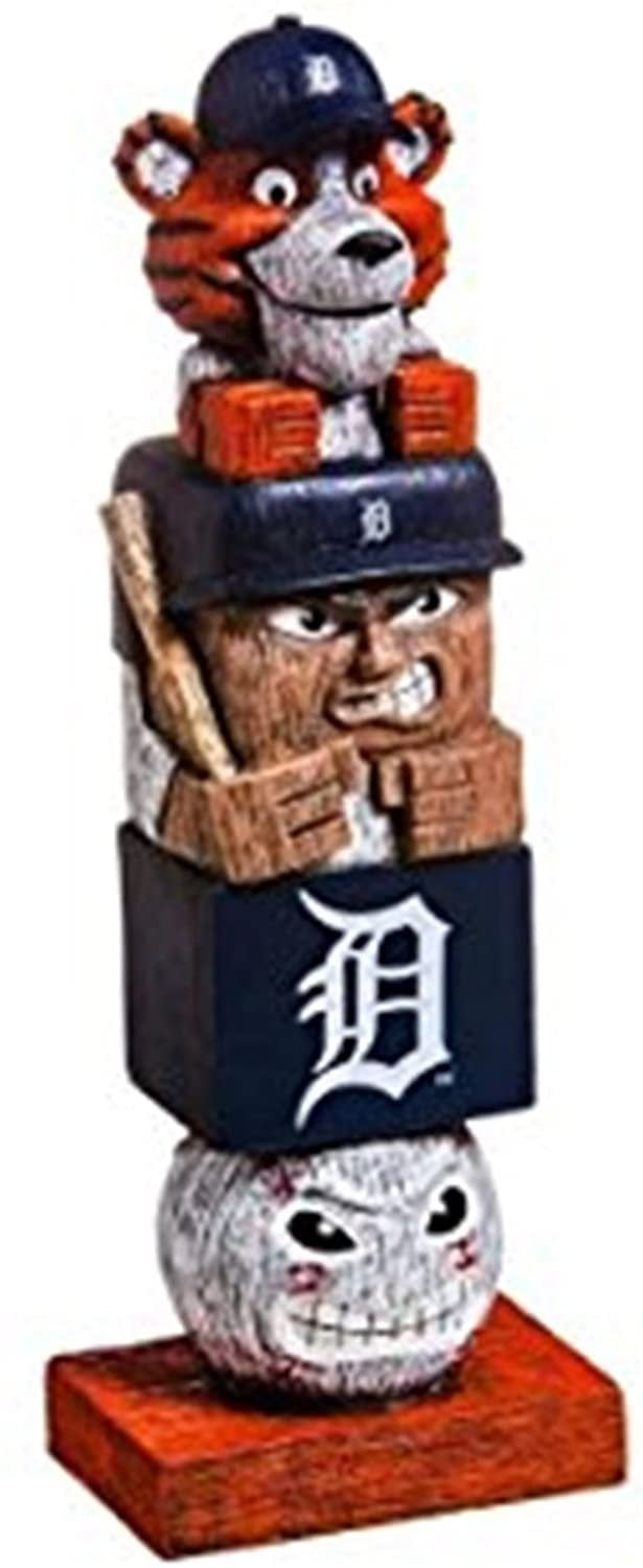 Rico Industries Inc Dodgers 16 Inch Tiki Totem Pole Outdoor Resin Home Garden Statue Decoration Baseball 
