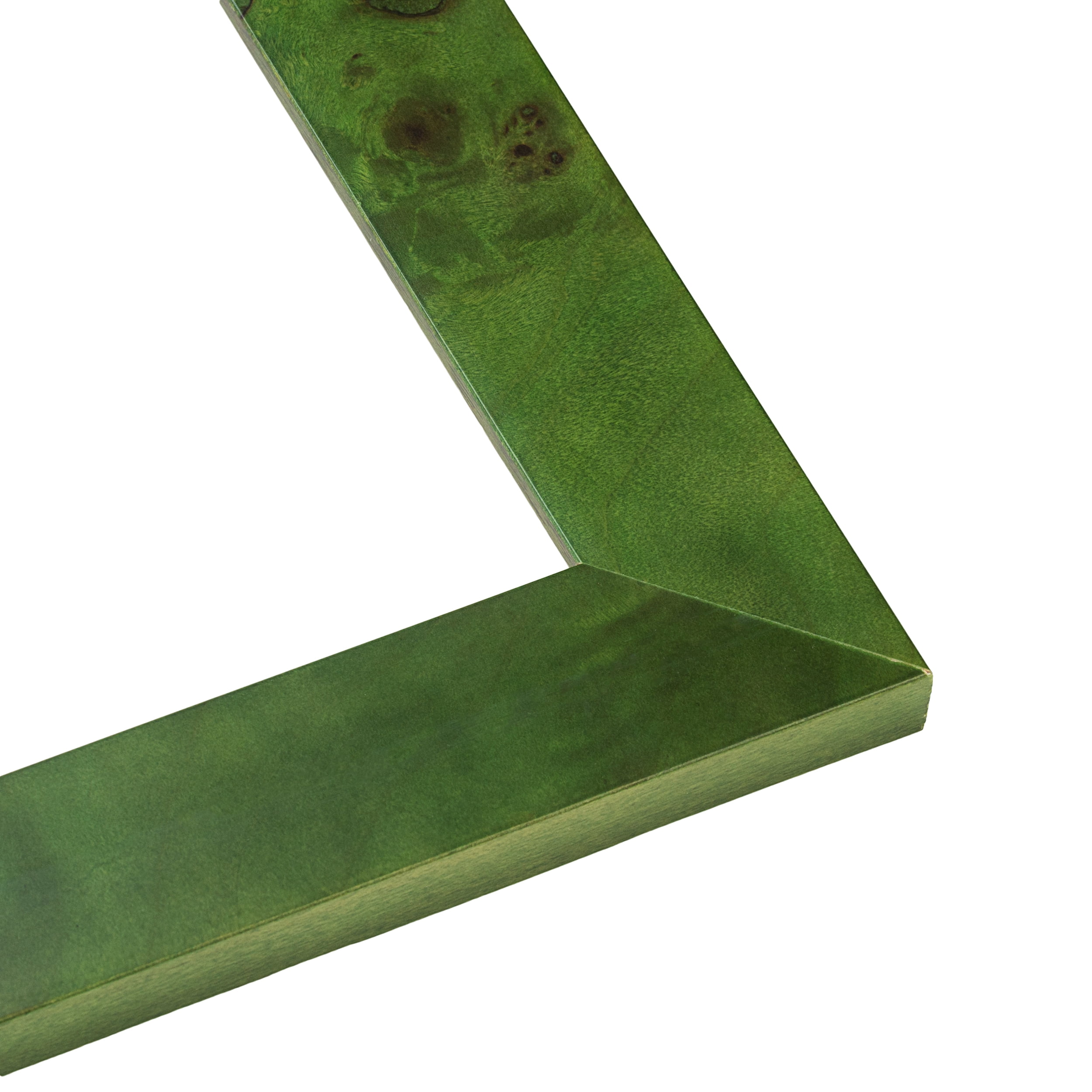 18x24 Frame Green Burl Solid Wood Picture Frame | 1.75 Inches Moulding Width | Interior Frame Depth