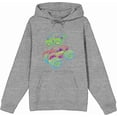 thumbnail image 4 of Colorful Line Art Car Adult Heather Gray Long Sleeve Hoodie-XXL, 4 of 6