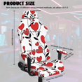 thumbnail image 7 of Jiueut Heart Print Gaming Chair Cover with Armrest Cover, Thick Computer Chair Protector with Stretchy Bottom Non Slip Rotating Chair Slipcover Valentine's Day Decor, 7 of 7