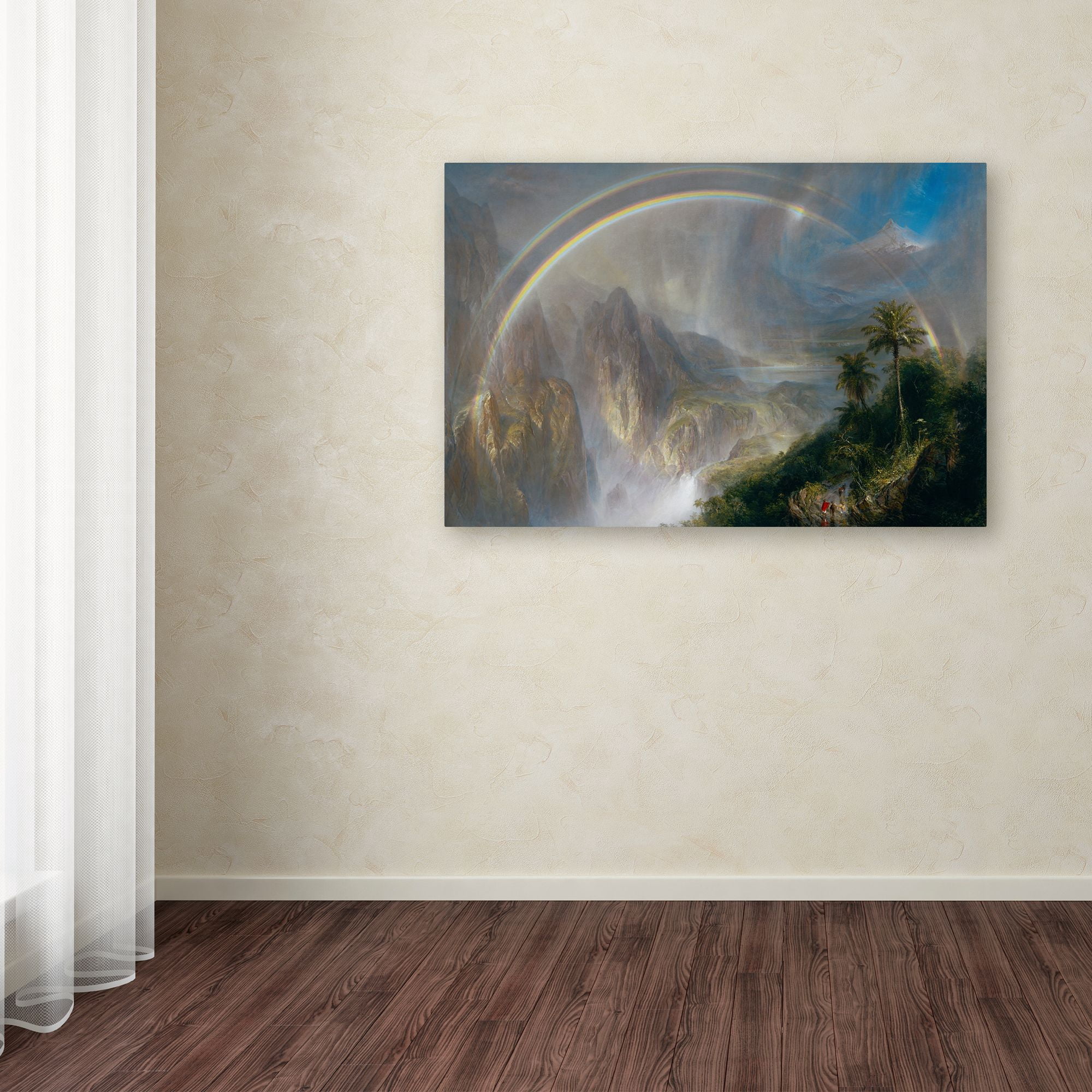 Church 'Rainy Season In The Tropics' Canvas Art