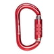 thumbnail image 2 of 5 piezas Mosquetón de resistencia Cola escalada deportiva tipo D arnés de andamio de Espeleología de seguridad rojo, 2 of 8