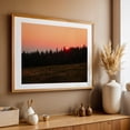 thumbnail image 4 of Sunset from Sentinel Rock, Westmore - Westmore Vermont Photography Sunset Forest Nature Landscape Wilderness Scenic Woodland Oak Framed Wall Art Print 5 x 7 inches, 4 of 6