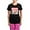 With Pink Pant, variant on CafePress - Bacon Warning Sign Women's Dark Pajamas - Women's Short Sleeve Print T-Shirt and Pants Dark Cotton Pajama Set