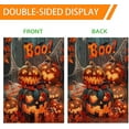 thumbnail image 3 of Halloween Witch House Flag 28x40 Double Sided Outside, Stained Glass Burlap Halloween Yard Flag for Fall Holiday Outdoor Decorations, 3 of 7