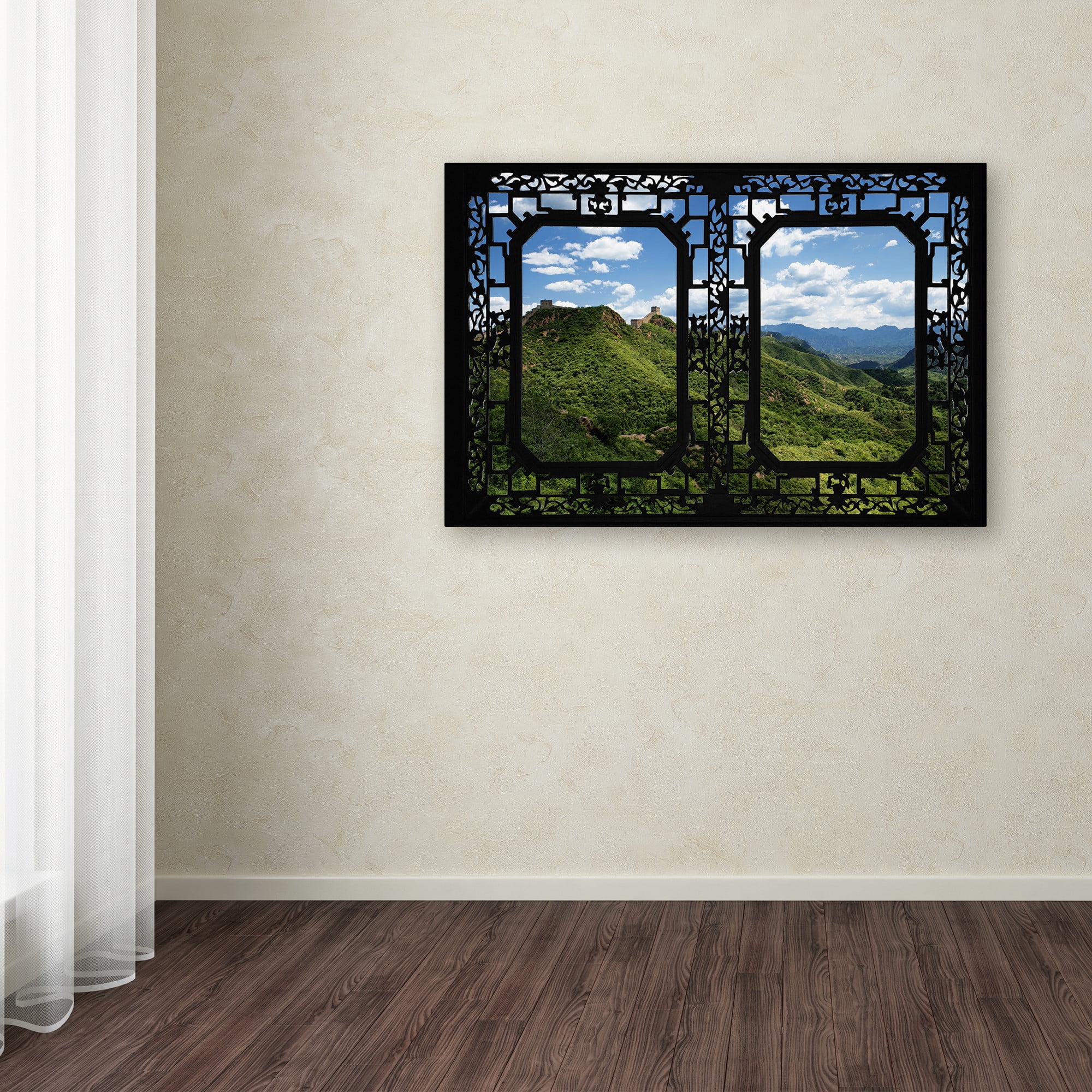 Trademark Fine Art "Window Wall" Canvas Art by Philippe Hugonnard