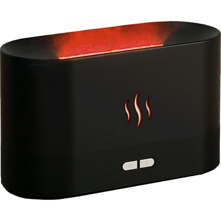 

180ml 5V 2A USB Aroma Diffuser Simulation Flame Aromatherapy Air Humidifier Portable Essential Oil Diffuser LED Auto-Off Mute Air Purifier for Home Office Bedroom Car Decoration
