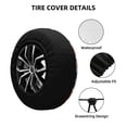 thumbnail image 2 of Lsque Hand Drawn Tomatoes Pattern Tire Covers - Tough Tire Wheel Protector for Truck, SUV, Trailer, Camper, RV-14 inch, 2 of 6