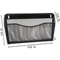 thumbnail image 5 of GoXteam Mesh Bin Office Single Pocket Wall File Holder Hanging Organizer, Black, 5 of 6