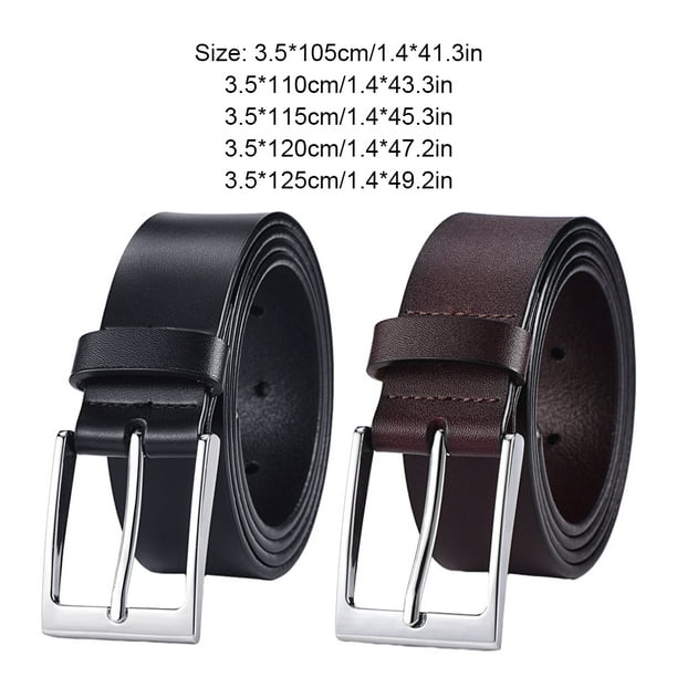 Dalazy 1 2 3 5 Premium Belt For Men Versatility And Durability In One Cow Leather Mens Belts Easy To Wear black3.5cm 125cm 1 Pc