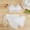 thumbnail image 6 of Ultrave Girls Bikini Swimsuit Spaghetti Strap Criss Cross Tank Top with Cover Up for 13-17Y, 6 of 8