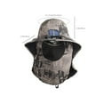 thumbnail image 3 of Up to 50% Off! Boovnll Solar Fan Hat, Wide Brims 3 Speed Adjustment Fan Hat with Double Fan & Mask, Solar / USB Powered Summer Hat with Fan Sun Protection for Outdoor, Beach, Fishing, Travel, Sun Hat, 3 of 9