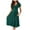 Green, variant on TJAZFJPA Black Lace Dress Women's Solid Elegant V Neck Waist Bubble Sleeve Large Hem Dress Wrap Dress Women's Sundresses