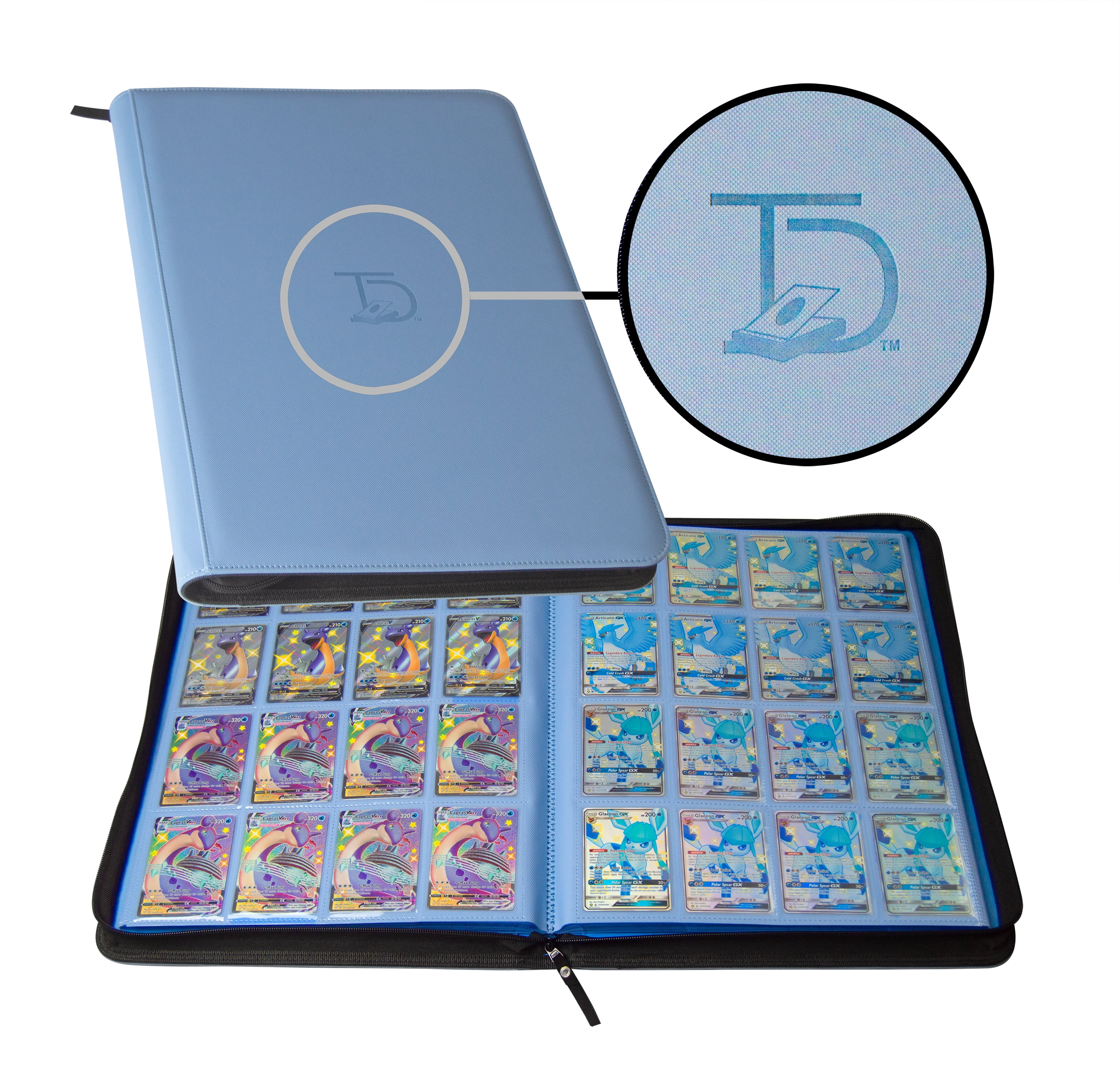 RED2 MADCAT 9 Pocket Trading Card Binder Folder,360 Side Loading Pocket Album Fits for Trading Card Games/ M.T.G/ C.A.H./Y.G.O/PM cards and All Other TCG card game 