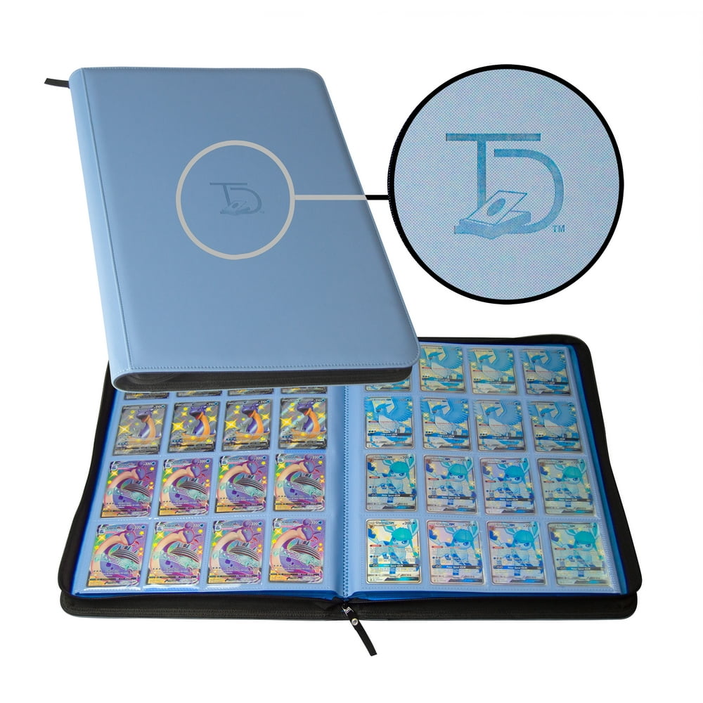 TopDeck 1000 Card Portfolio 16 Pocket Trading Cards Album Long Term Storage Binder Side