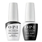 OPI Nail GelColor Stay Classic Base Coat and Shiny Top Coat .5oz/15mL