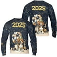 thumbnail image 3 of Happy New Year Beagle Welcome 2025 Balloon Firework Party All Over Print 3D Sweatshirt Unisex Merch Beagles Dog Lover Gifts Idea - 01014, 3 of 6