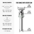 thumbnail image 4 of VIGO 1-3/4 in. Bathroom Sink Pop-Up Drain with Overflow in Chrome - VG16002CH, 4 of 12