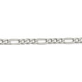thumbnail image 2 of Sterling Silver 6.75mm Figaro Chain (18 X 6.75) Made In Italy qfg180-18, 2 of 5