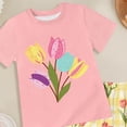 thumbnail image 4 of Toddler Baby Girl Outfits Summer Cute Cartoon Short Sleeve Tee Top + Short Pants 2Pcs Clothes Set,Cute Graphic 6-12 Months 12-24 Months 2t 3t 4t 5t 6t 7t 8t 9t Children 3-4 Years, 4 of 4