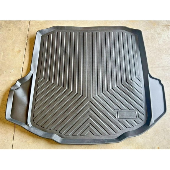 EACCESSORIES EA Cargo Liner – Trunk Mat for Volkswagen Jetta 2019-2024 – Weather-Resistant Trunk Mats for Cars with Raised Lip – Non-Slip Car Trunk Mat Tray Pad Boot – Laser Pre-Cut Design