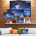 thumbnail image 3 of Electric Blue Alien World - Landscape Canvas Art Print, 3 of 4
