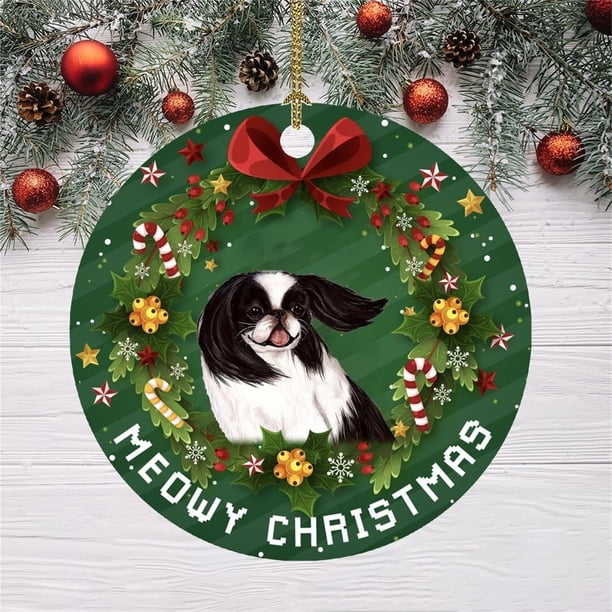 Hot6sl Liquidación de Ahorros de Verano Adorno Navideño Divertido con Diseño de Perro Navideño, Colgante para Árbol de Navidad