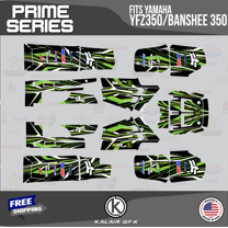 Kalair GFX Graphics Kit for Yamaha ATV BANSHEE 350 (2001-2012) Prime Series