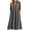 Gray., variant on Women's Linen Midi Dreases,Casual Short Sleeve Dresses,Loose V-Neck Maxi Dress with Pockets Soft Stretchable Summer Outdoor Trip Dresses