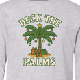 thumbnail image 4 of Inktastic Deck the Palms Christmas Palm Tree Long Sleeve Youth T-Shirt, 4 of 5