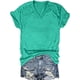 thumbnail image 1 of Camiseta de Manga Corta de Cuello en V con Forro Inferior para el Desgaste en Capas O Exterior, Cómoda Camiseta Casual Personalizada, 1 of 6