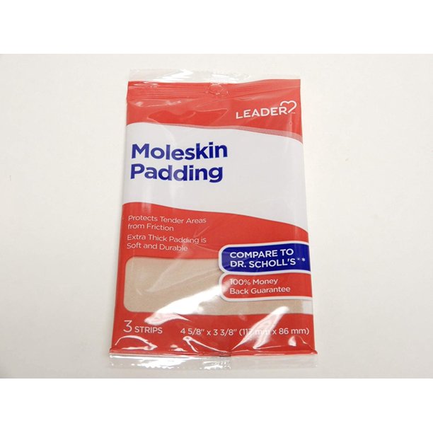 Leader Moleskin Pads 3 ct.
