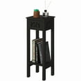 thumbnail image 5 of Acacia Wood Slim Bedside Table with Minimalist Design and Space-Saving Functionality, Wood Drawer and Open Shelf Side, 5 of 9