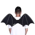 thumbnail image 4 of Alas de murciélago de accesorios para disfraces de Halloween para niños adultos con correas elásticas negras, 4 of 5