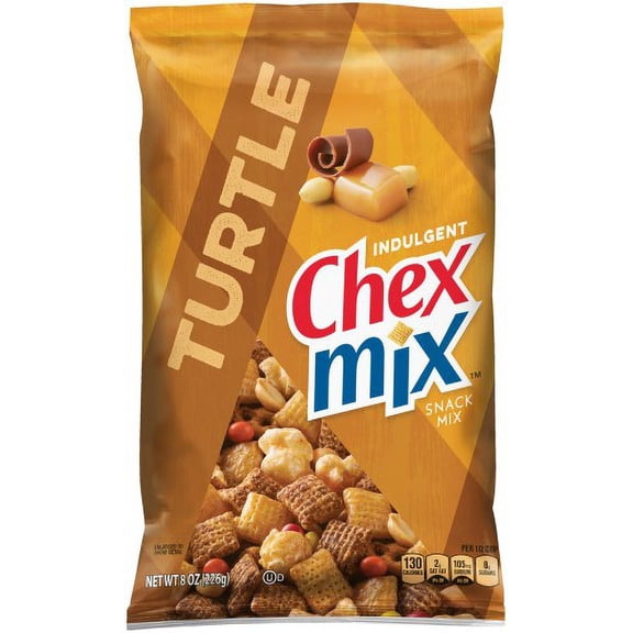 General Mills Chex Mix Turtle Snack Mix 8 oz Bag (Pack of 8)