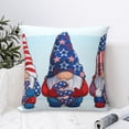 thumbnail image 6 of Rateoe Cute Gnomes in USA1 Pattern Throw Pillow Cover Premium Pillow Stuffer Sham Square for Decorative Cushion Bed Couch Sofa(Pillow insert not included), 6 of 8