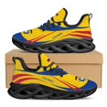 thumbnail image 1 of Zapatillas deportivas ligeras con plataforma y cordones para exteriores, diseño de emblema nacional de la bandera colombiana, 1 of 6