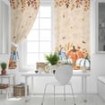 thumbnail image 5 of Fsddascl Thanksgiving Fall Blackout Curtains for Bedroom/Living Room, Thermal Insulated Kitchen Curtains, Rustic Retro Pumpkin Weeping Leaves Grommet Darkening Window Treatment Drapes 52"x84"x2, 5 of 6