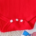 thumbnail image 6 of TOWED22 Baby Girls Clothes Set 2 Piece Summer Casual Cute Short Sleeve Rompers and Overalls Shorts 0-3 Years Toddler Outfits(Red,18-24 M), 6 of 7
